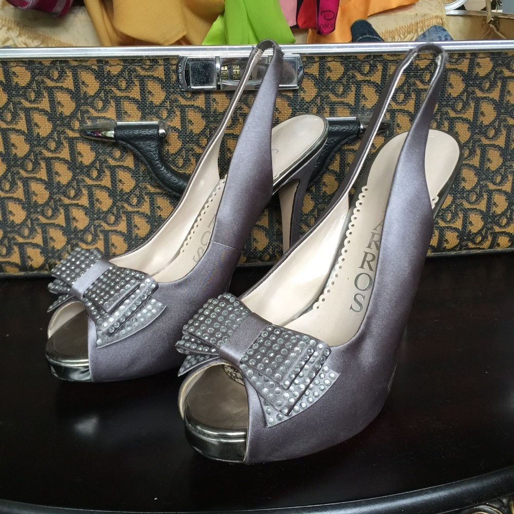 Caparro's Slingback Metallic Pumps